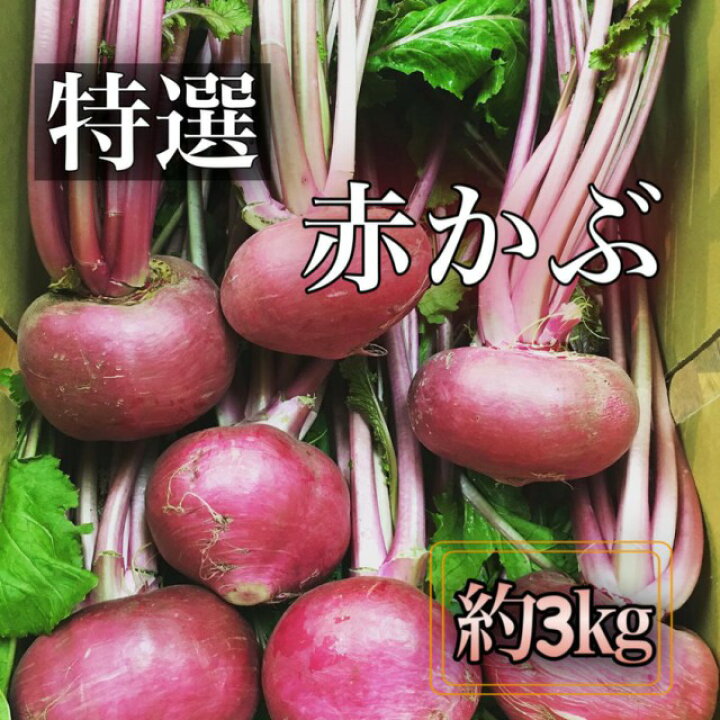 楽天市場】【厳選秀品】赤かぶ（葉付） 京都府産又は滋賀県産*約3kg(4 
