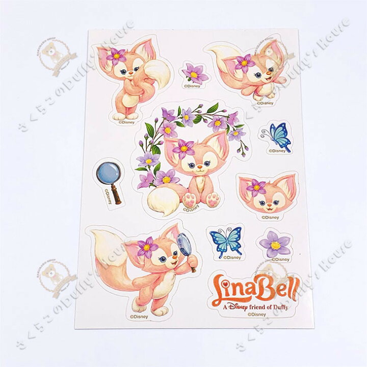 楽天市場 上海ディズニー リーナベル ノートブック ステッカー付き さくらこのダッフィーズハウス