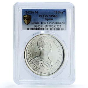 �X�y�C�� �t�F���f�B�i���h7�� 5�y�Z�^��� ������ 1809�N MS 68 PCGS 2020�N�Ӓ�ς�