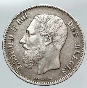1869�N �x���M�[ ���I�|���h2���ƃ��C�I���̏ё����� �A���e�B�[�N��� 5�t���� i91433