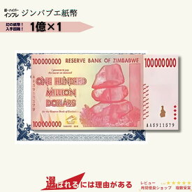 1億 ジンバブエ紙幣 1枚 流通紙幣 Zimbabwe dollar 100 million ジンバブエドル コレクション ★P/J-5