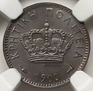 MV 1900 A N^vg NGC MS62 BN Choice UNC KM# 1 Geo-1