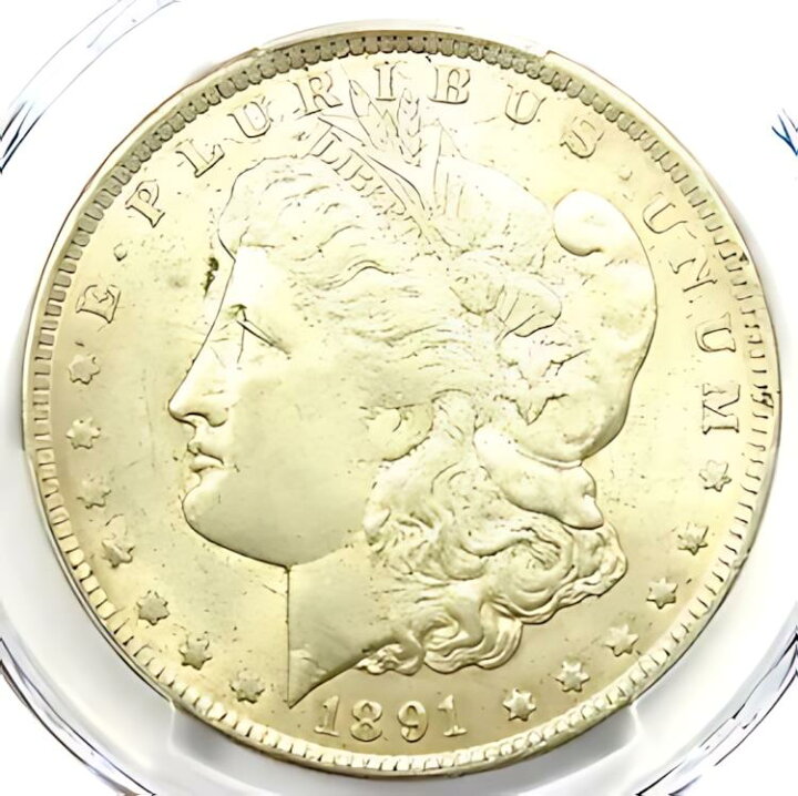 楽天市場】1891-CC モーガン ドル 1 ドル コイン - 認定 PCGS AU55 