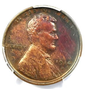 1914-D リンカーン ウィート セント 1C - 認定 PCGS XF ディテール EF - レア キー デイト ペニー