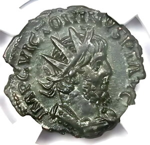 Romano Gallic Victorinus BI _u fiEX RC 269-271 AD - F NGC AU