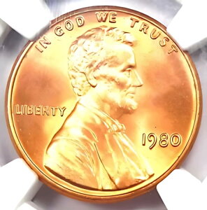 1980 �����J�[���L�O�كZ���g �y�j�[ 1C - �F�� NGC MS68 RD - �g�b�v �|�b�v 8/0!