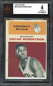 1961 Fleer Oscar Robertson ���[�L�[ �J�[�h #36 - �F�� BVG 4 (BGS) - ���A �J�[�h!