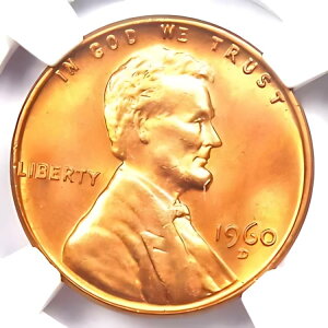 1960-D �����J�[�� �Z���g �y�j�[ 1C - �F�� NGC MS67+ RD Plus �O���[�h - �g�b�v �|�b�v 4/0