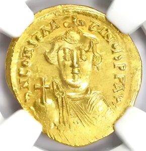 rU` RX^X II AV \_X  641-668 AD - F NGC MS (UNC)