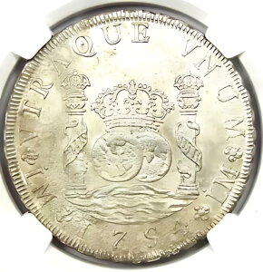 1754 y[ 8 AX RC s[ h Vo[ 8R - NGC ʃfBe[ UNC MS
