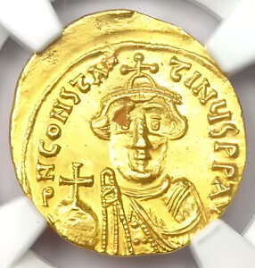 rU` RX^X II AV \_X  641-668 AD - F NGC MS (UNC)