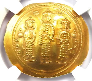 Romanus IV AV S[h Nomisma Christ Coin 1068-1071 AD - F NGC AU