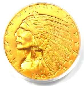 1909-D CfBA S[h n[t C[O $5 RC - PCGS MS63 (UNC BU) - A - $1,500 l