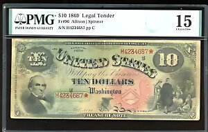 1869 �N $10 �@��ʉݍ��� LTN FR-96 - PMG 15 �F�� (�`���C�X�t�@�C��)