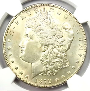 1879-S 1878 [K Vo[ _[ 1 hd݂̗ - NGC AU58 - i!