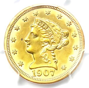 1907 oeB S[h NH[^[ C[O $2.50 - F PCGS AU ڍ - A RC!