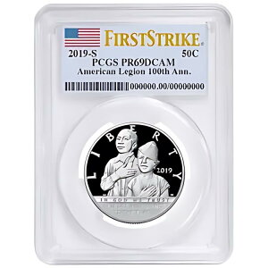 2019-S �v���[�t 50c �A�����J�݋��R�l�� 100th �A�� �n�[�t�_���[ PCGS PR69DCAM FS �t���O ...