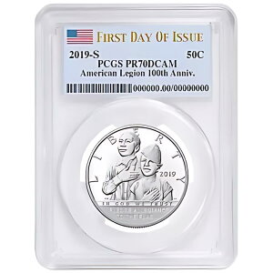 2019-S v[t 50c AJ݋Rl 100th A n[t_[ PCGS PR70DCAM FDOI t...
