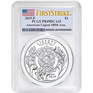 2019-P �v���[�t $1 �A�����J�݋��R�l�� 100th Ann PCGS PR69DCAM FS �����x��