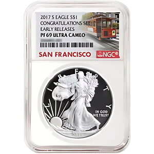 2017-S v[t $1 AJ Vo[ C[O ߂łƂZbg NGC PF69UC g[ ...