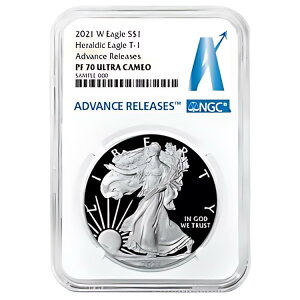 2021-W �v���[�t $1 �^�C�v 1 �A�����J�� �V���o�[ �C�[�O�� NGC PF70UC AR Advance �����[�X L...