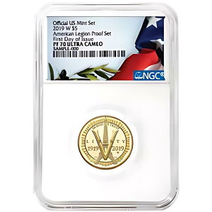 2019-W v[t $5 S[h AJ݋Rl 100th AnnB NGC PF70UC FDI tOx