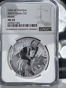 2021 P co S$1 Gods Of Olympus Hades 1IX Vo[ NGC MS69 LOC19