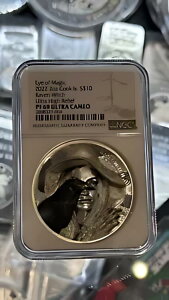 2022 Eye Of Magic 2oz Cook �ł��B S $10 ���C�u���E�B�b�` PF 69 U/C Loc 15