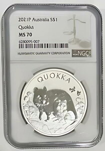 2021P �I�[�X�g�����A S$1 �I�E�b�J MS 70 NGC LOC10*