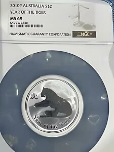 2010 �I�[�X�g�����A S $2 �C���[ �I�u �U �^�C�K�[ MS69 NGC �V���[�P�[�X