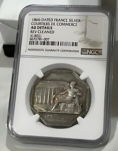 COURTIERS DE COMMERCE BOURSE DE PARISAC 18  1818 TOKEN BU Loc4