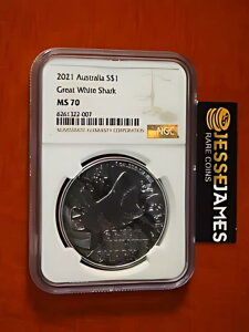 2021 $1 I[XgA Vo[ zIWU NGC MS70 uE x 1 IX .999 ㎿