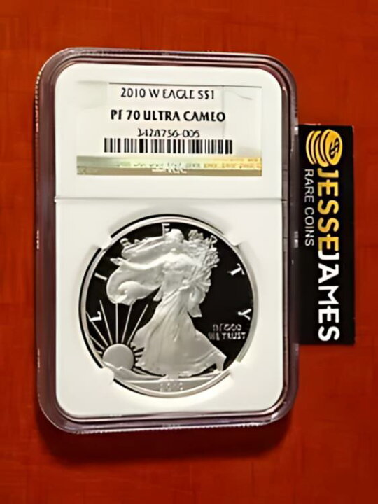 楽天市場】2010 W プルーフ シルバー イーグル NGC PF70 ウルトラ 