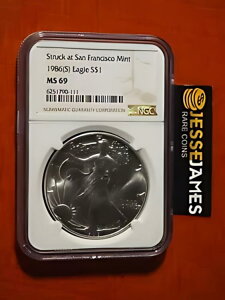 1986 (S) �V���o�[ �C�[�O�� NGC MS69 ���T���t�����V�X�R�����ǃN���V�b�N �u���E�� ���x���ɓo��