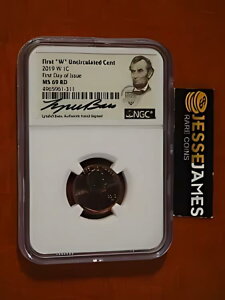 2019 W 1C �����ʃ����J�[�� �Z���g NGC MS69 RD PL �������s�����_�� �o�X