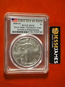 2020 (P) �V���o�[ �C�[�O�� PCGS MS70 FDI �ً}���s���t�B���f���t�B�A ���[�x���ɔ���