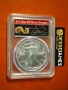 2020 シルバー イーグル PCGS MS70 トーマス クリーブランド ファースト ストライク アローズ ラベル