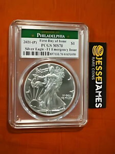 2021 (P) �V���o�[ �C�[�O�� PCGS MS70 FDI �ً}���s���t�B���f���t�B�A ���[�x���ɔ���