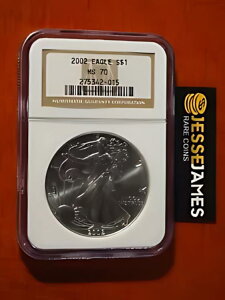 2002 $1 AJ Vo[ C[O NGC MS70 NVbN uE x