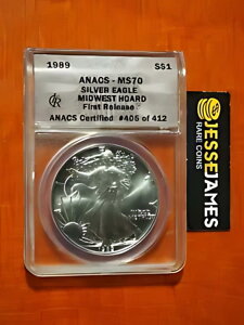 1989 $1 AJ Vo[ C[O ANACS MS70 t@[Xg [X z[h