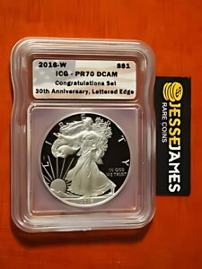 2016 W �v���[�t �V���o�[ �C�[�O�� ICG PR70 ���߂łƂ��Z�b�g 30 ���N�L�O�����G�b�W