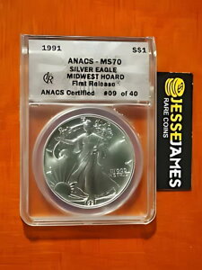 1991 $1 AJ Vo[ C[O ANACS MS70 t@[Xg [X z[h