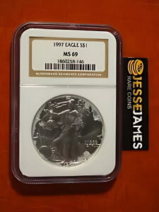 X|bg: 1997 $1 AJ Vo[ C[O NGC MS69 NVbN uE x