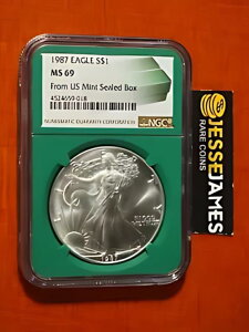 1987 $1 AJ Vo[ C[O NGC MS69 čY~g V[ {bNX x O[ RA