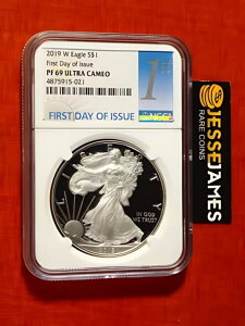 2019 W �v���[�t �V���o�[ �C�[�O�� NGC PF69 �E���g�� �J���I ���s���� FDI 1st ���x��