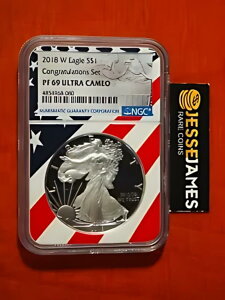2018 W v[t Vo[ C[O NGC PF69 Eg JI ߂łƂZbg USA tbO RA