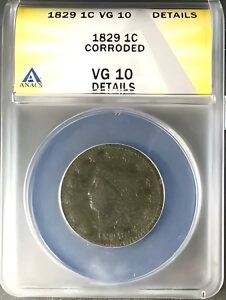1829 �R���l�b�g �w�b�h ���[�W �Z���g 1C ���ʔ��ɗǍD ANACS VG10 �ڍו��H����