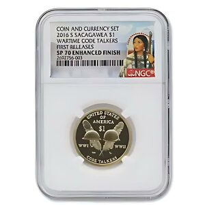 2016-S $1 �� Sacagawea �펞�R�[�h �g�[�J�[ NGC SP70 �����d�グ FR �R�C��