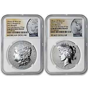 2023-S $1 ���o�[�X�v���[�t �V���o�[ ���[�K��/�s�[�X �_���[ NGC GEMPF ER �R�C�� 2 �Z�b�g