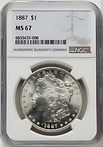 1887 �č������K����� 1 �h�� - NGC MS 67